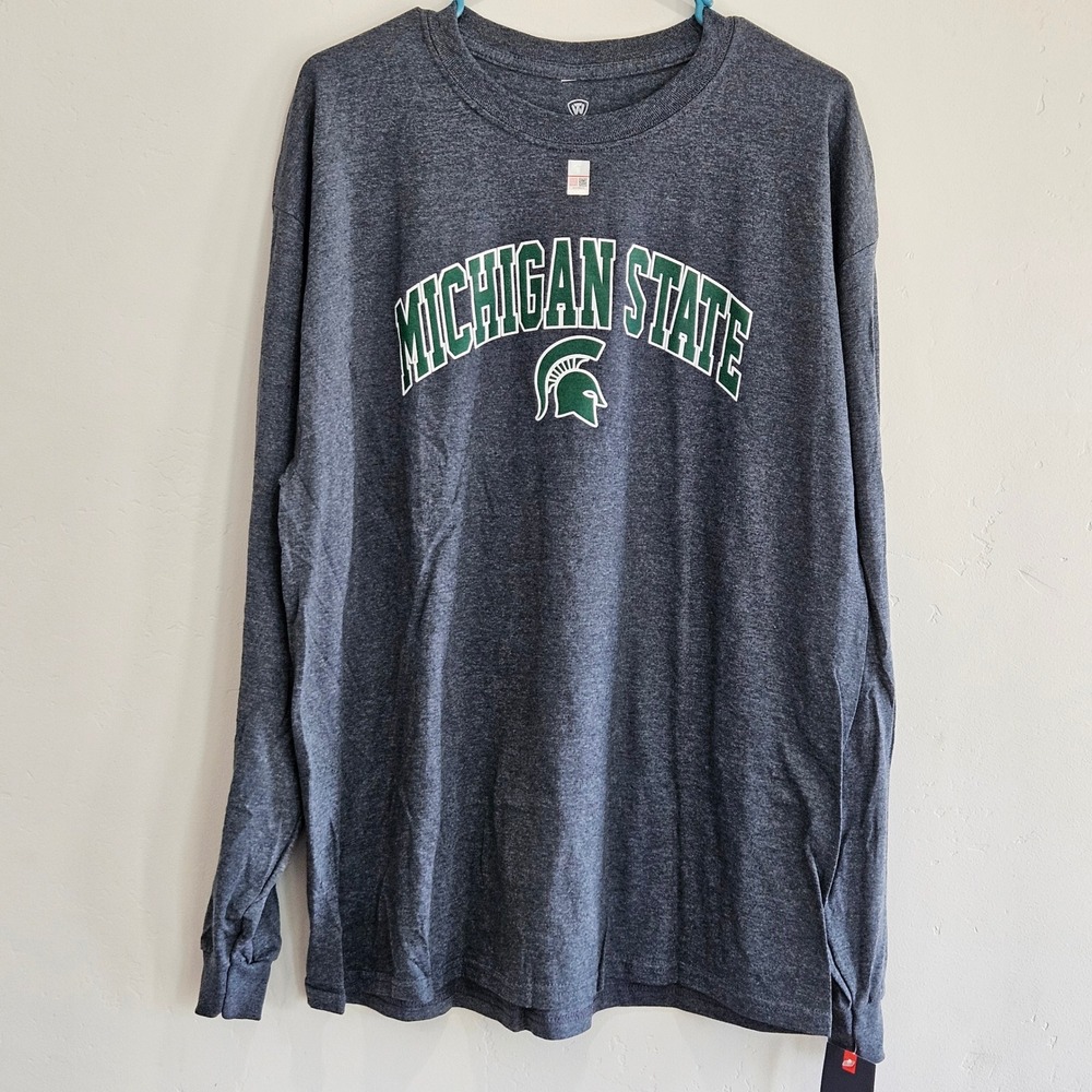 Michigan State Spartans Mens XL Long Sleeve‎ T-Shirt Top of the World